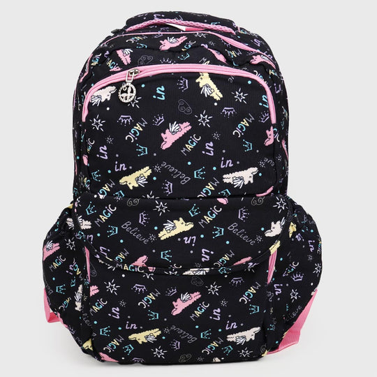 School Backpack Believe For kids - Black