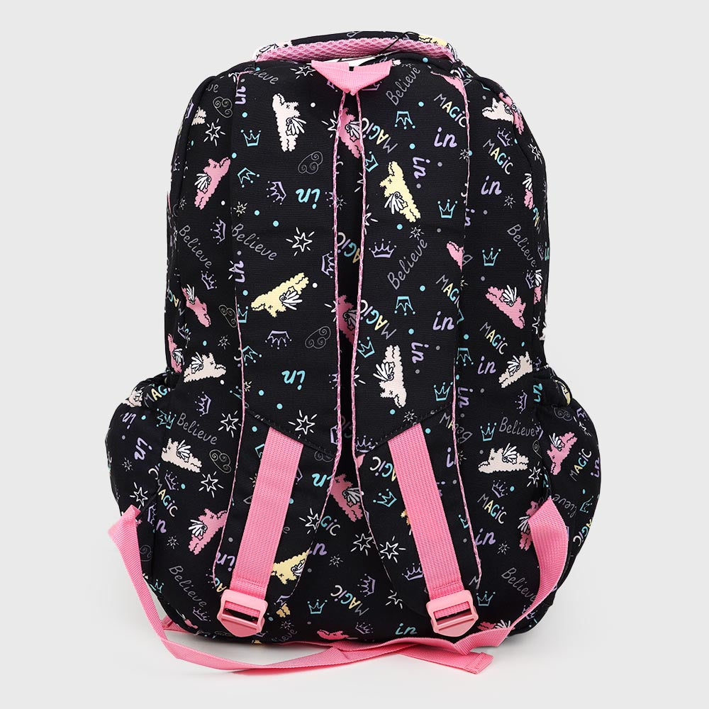 School Backpack Believe For kids - Black