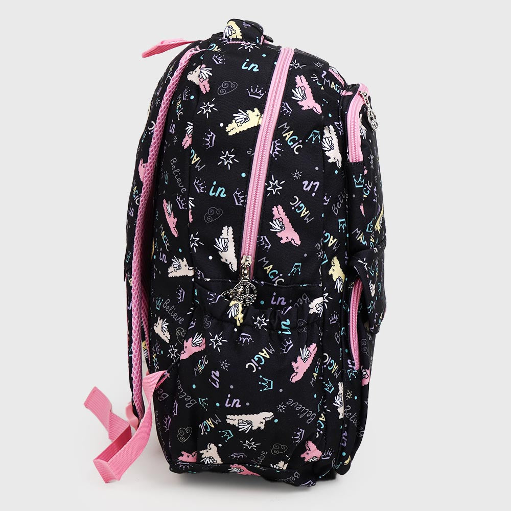 School Backpack Believe For kids - Black