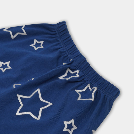 Printed Girl Tights Star - NAVY