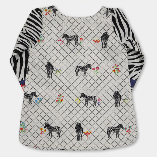 Infant Girls Digital Print Kurti Zebra - Multi