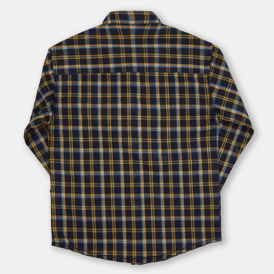 Infant Boys Casual Shirt Checkered - NAVY