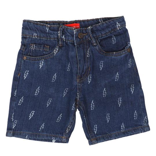 Infant Flash Denim Short For Boys - Navy Blue