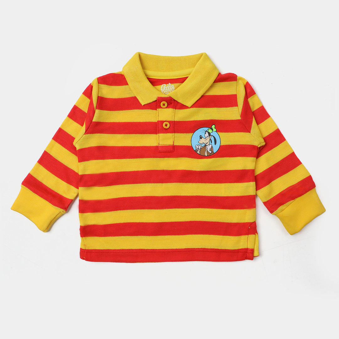 Infant Boys Polo Character- Yellow/Red