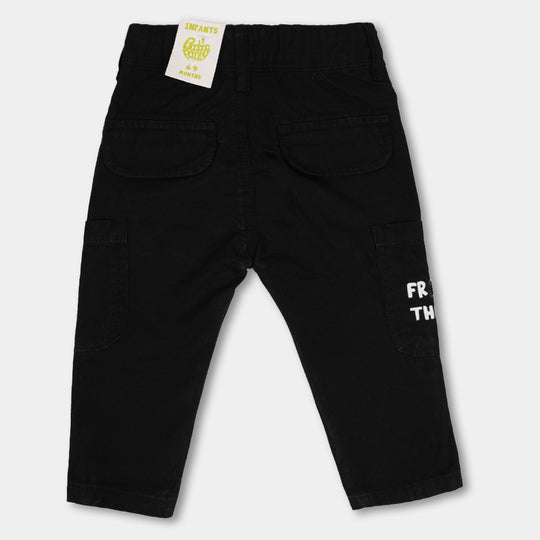 Infant Boys Pant Cotton Free The Bears-Black