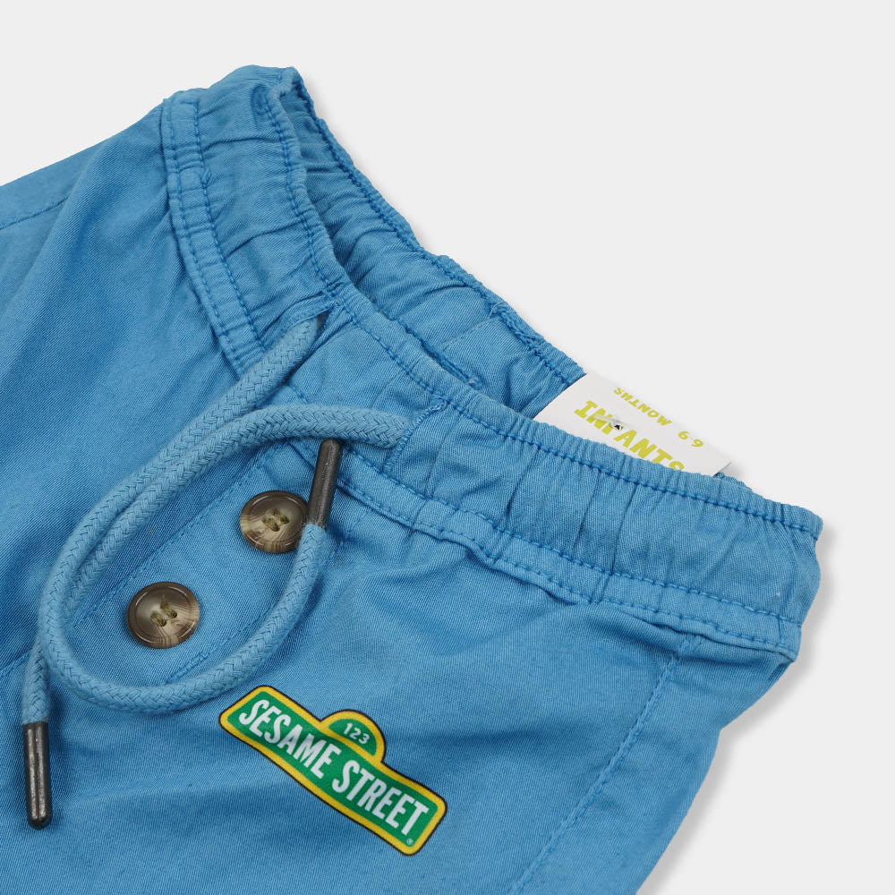 Infant Boys Pant Cotton Sesame Street - Blue