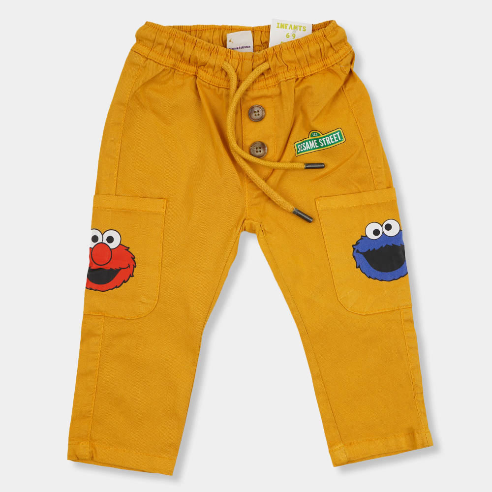 Infant Boys Pant Cotton Sesame Street - Citrus