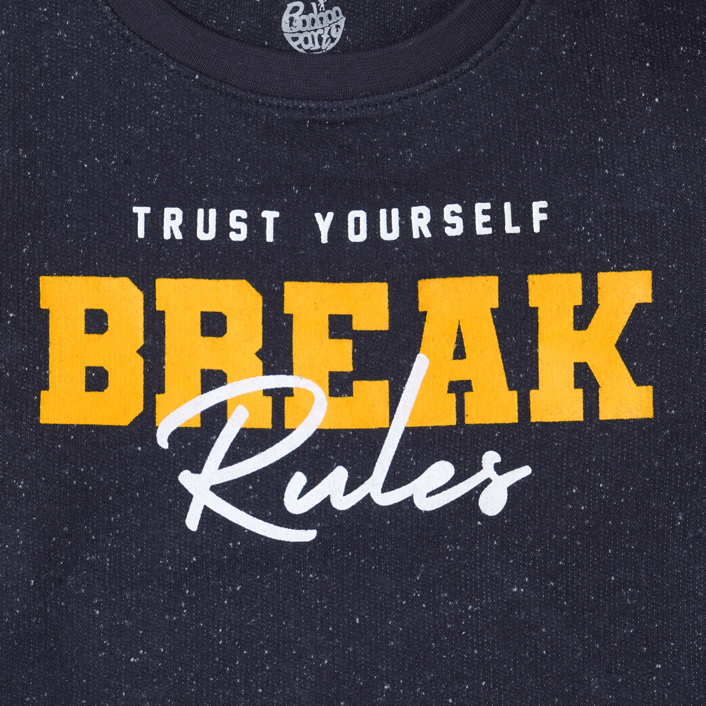 Boys Sweatshirt Break Rules - NAVY