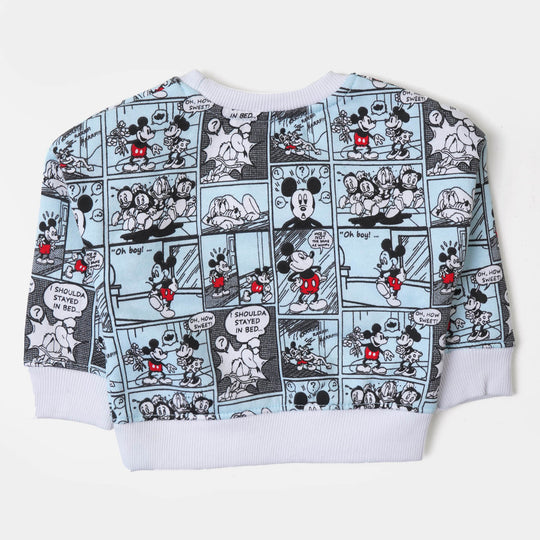 Infant Boys Sweatshirt Cartoon Character - Sky Blue