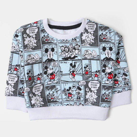 Infant Boys Sweatshirt Cartoon Character - Sky Blue