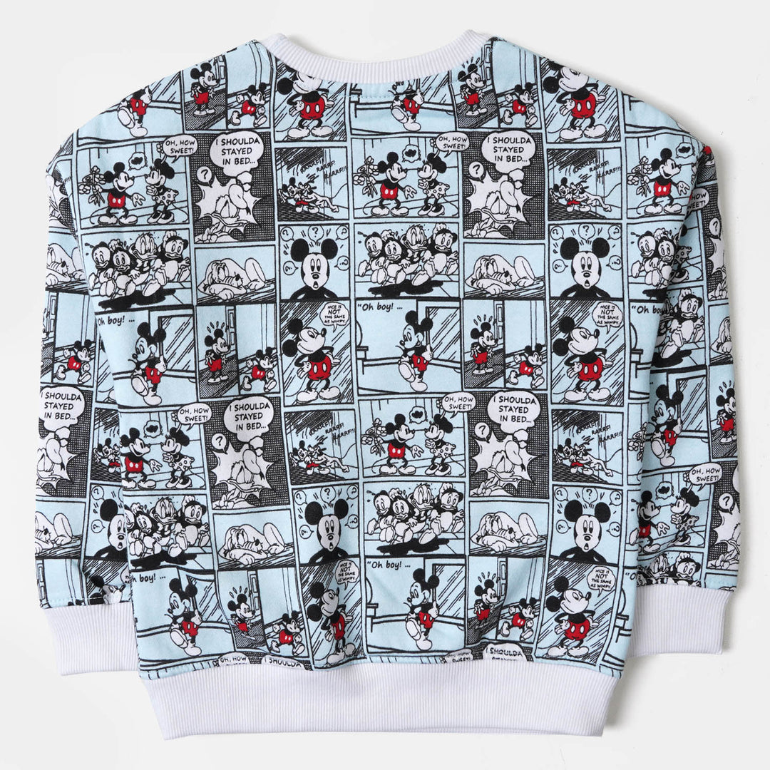 Boys Sweatshirt Cartoon Character - Sky Blue