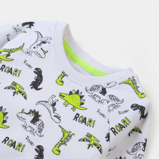 Infant Boys Sweatshirt Dino - Snow White