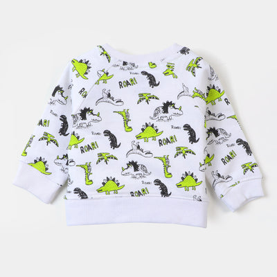 Infant Boys Sweatshirt Dino - Snow White