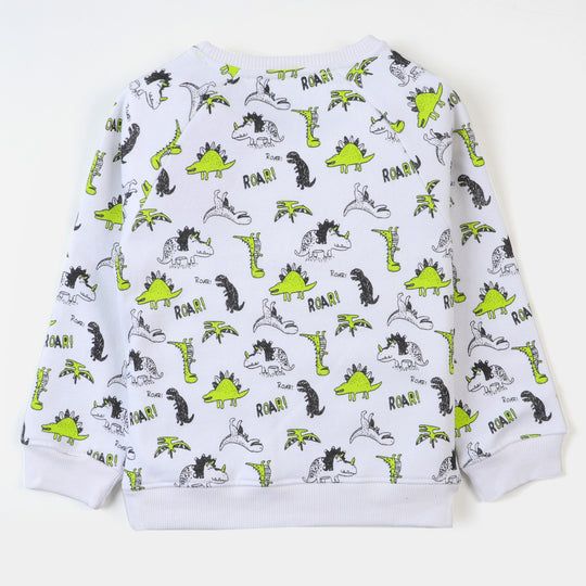 Boys Sweatshirt Dino - Snow White