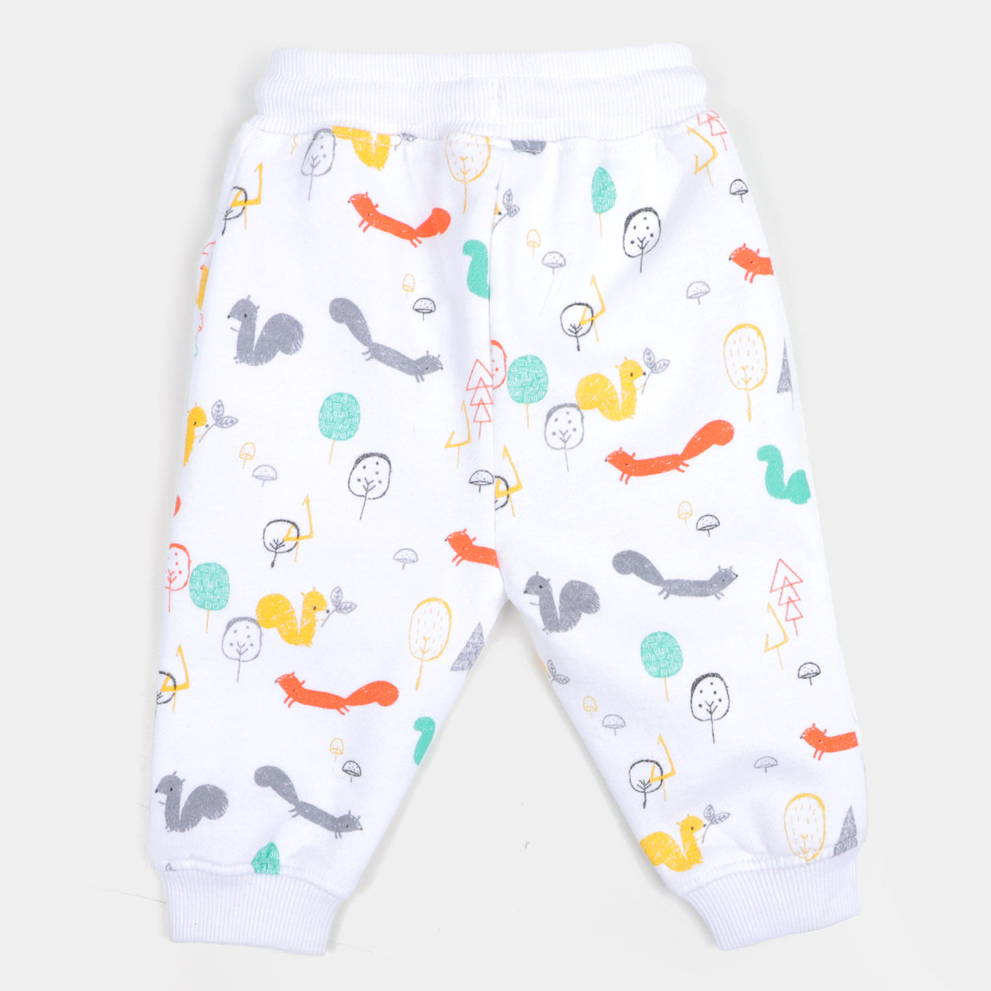 Infant Boys Pyjama Squirrel - White