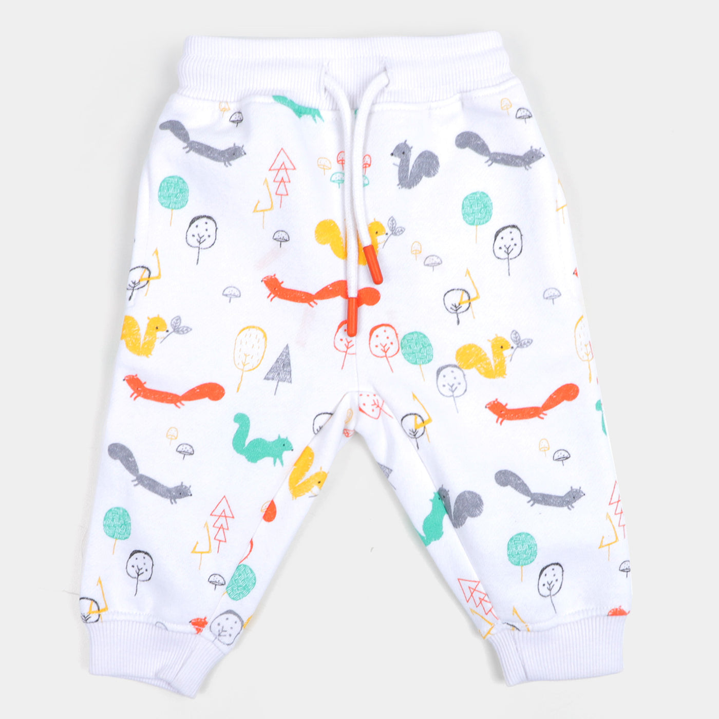 Infant Boys Pyjama Squirrel - White