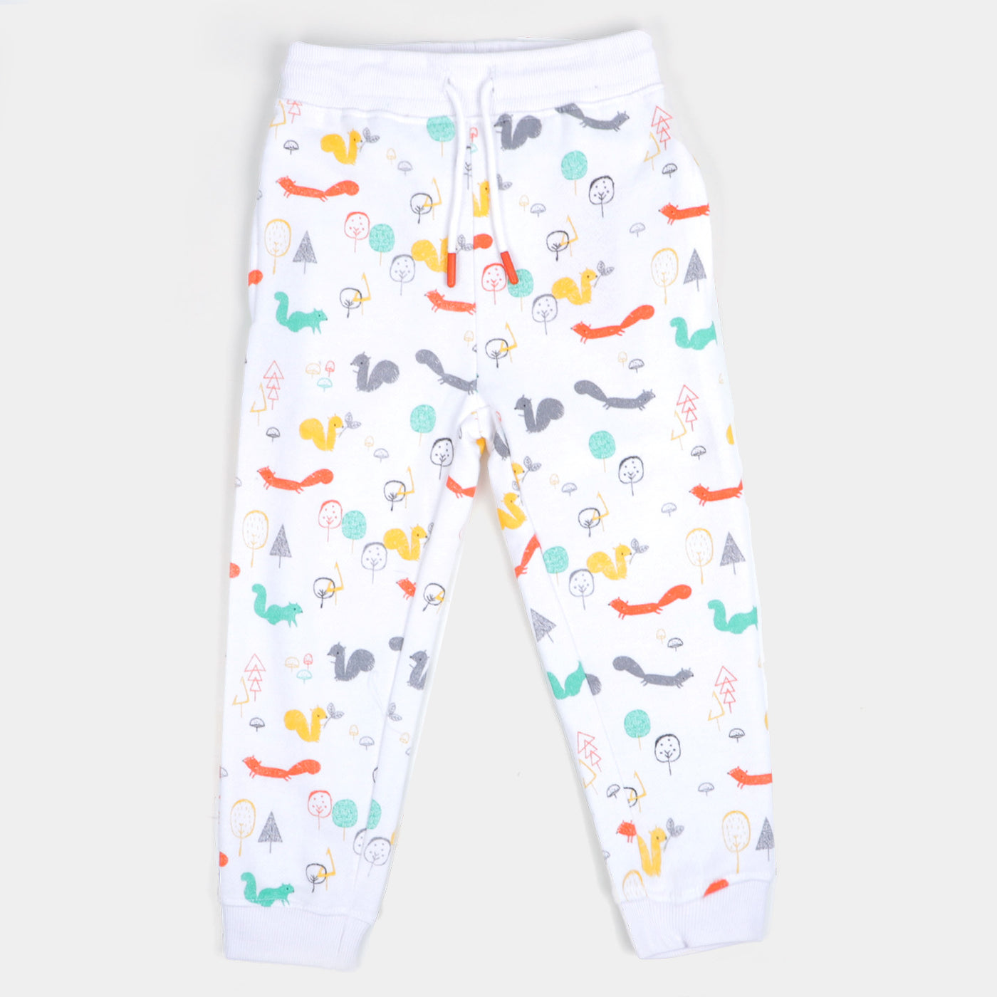 Boys Pyjama Squirrel - White
