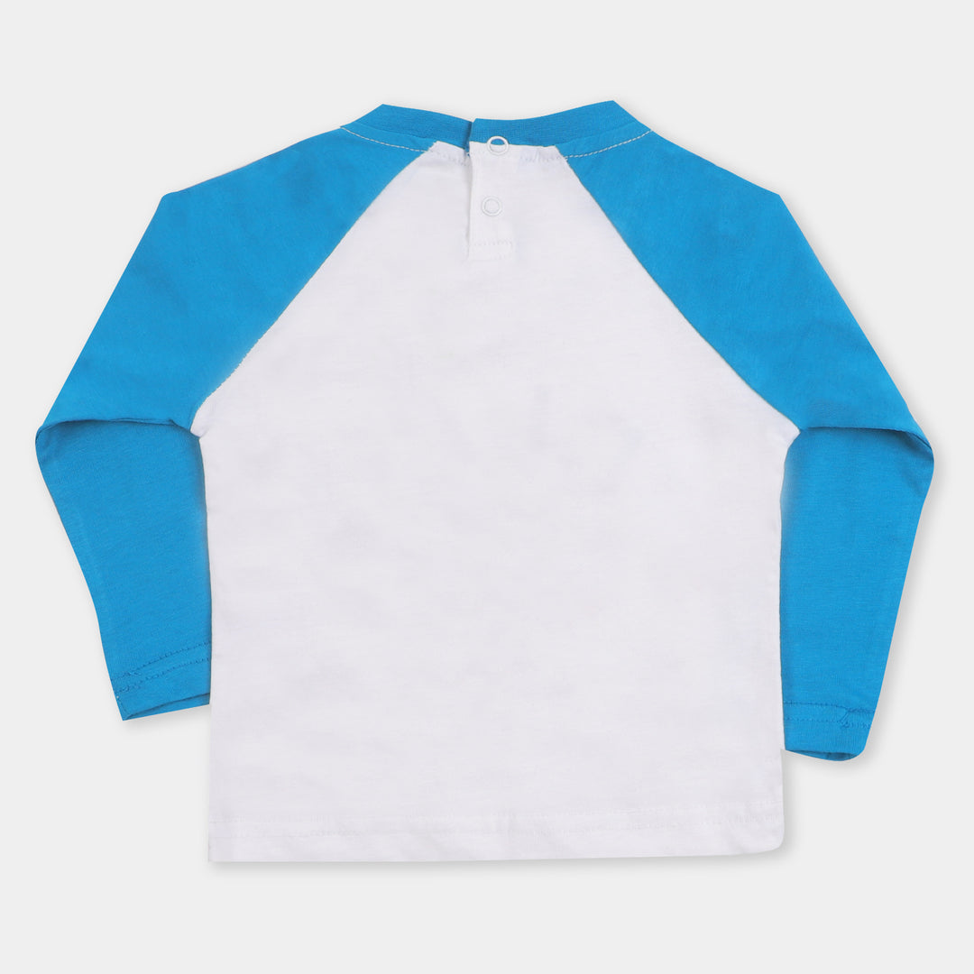 Infant Boys R-N T-Shirt Play All Day - White/Turk