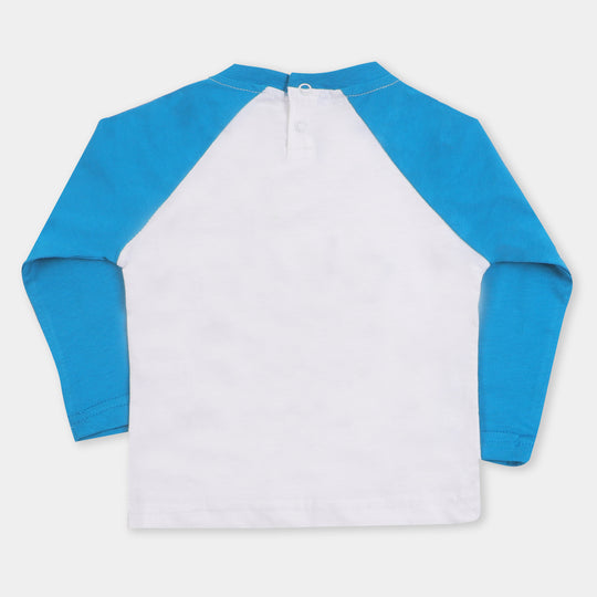 Infant Boys R-N T-Shirt Play All Day - White/Turk