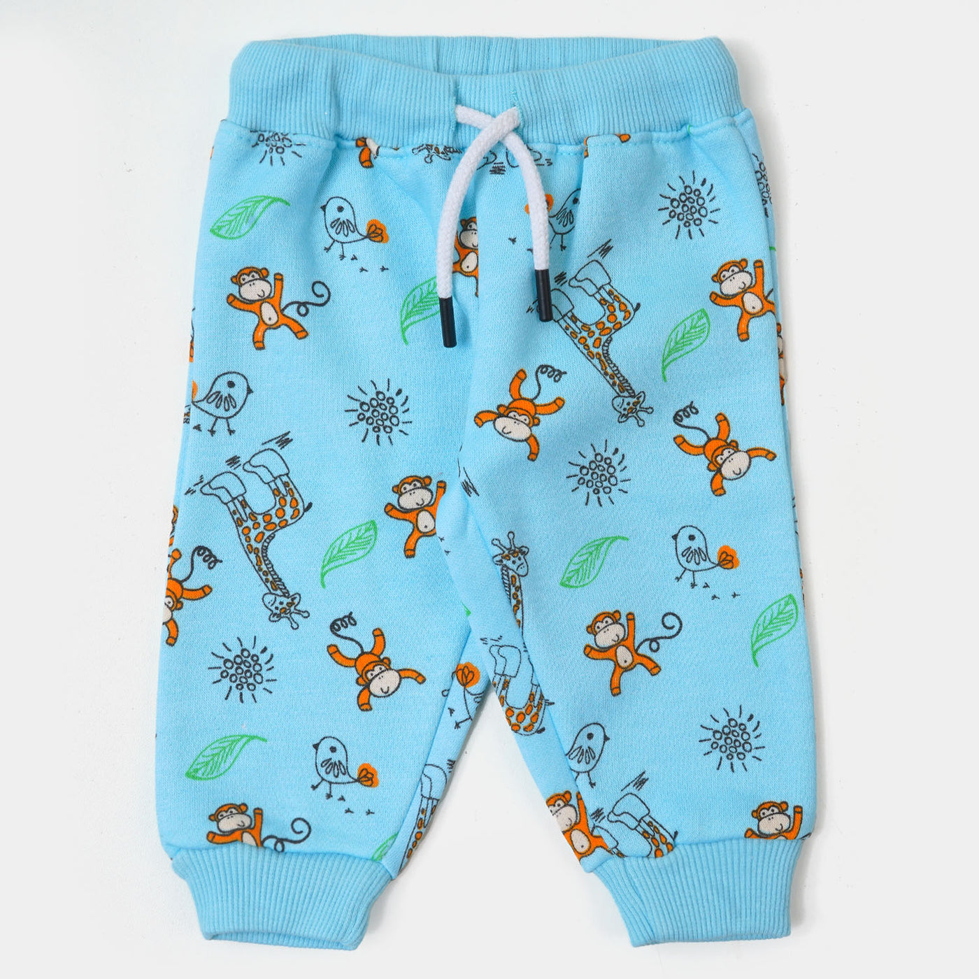 infant Boys Pyjama Monkey - Sky Blue