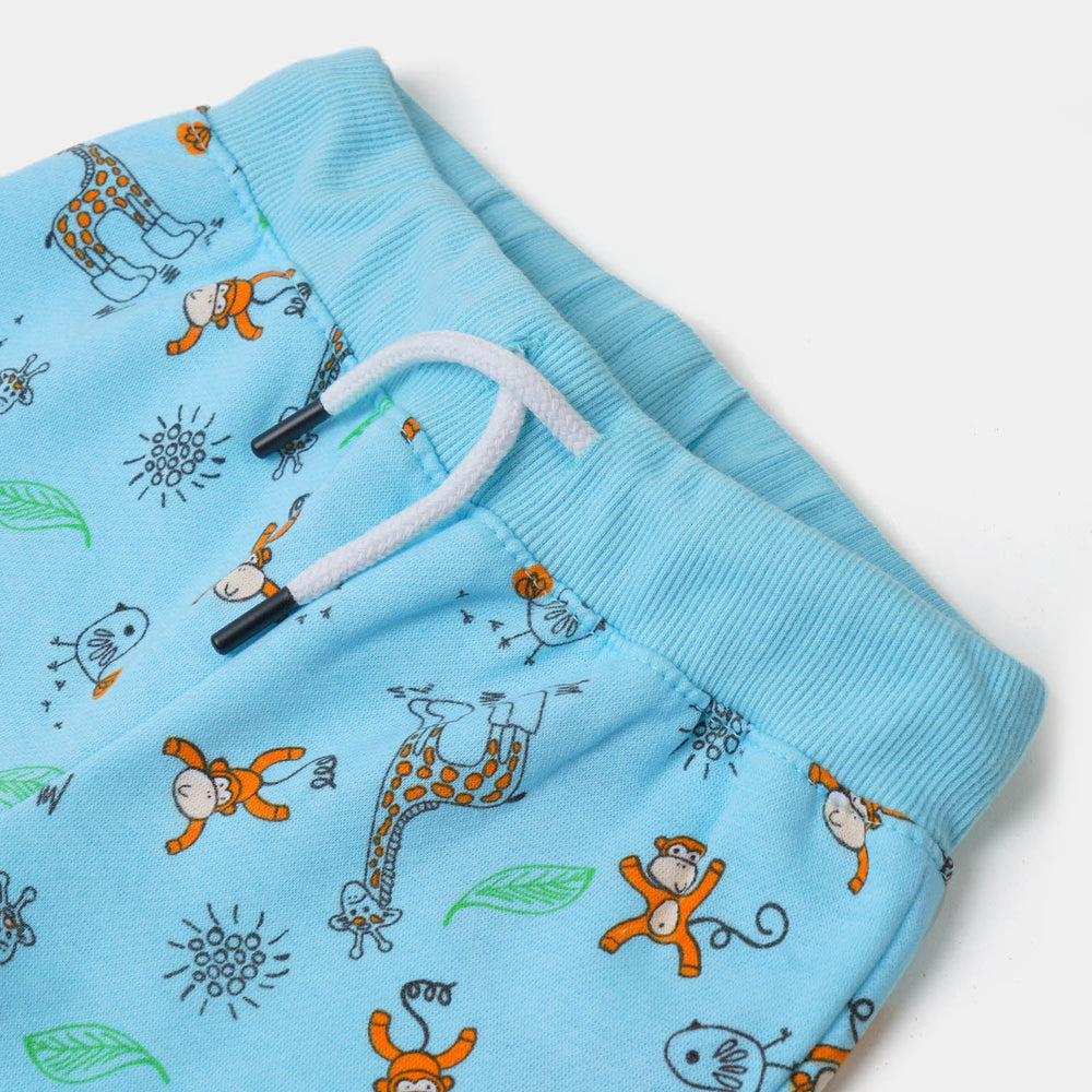 Boys Pyjama Monkey - Sky Blue