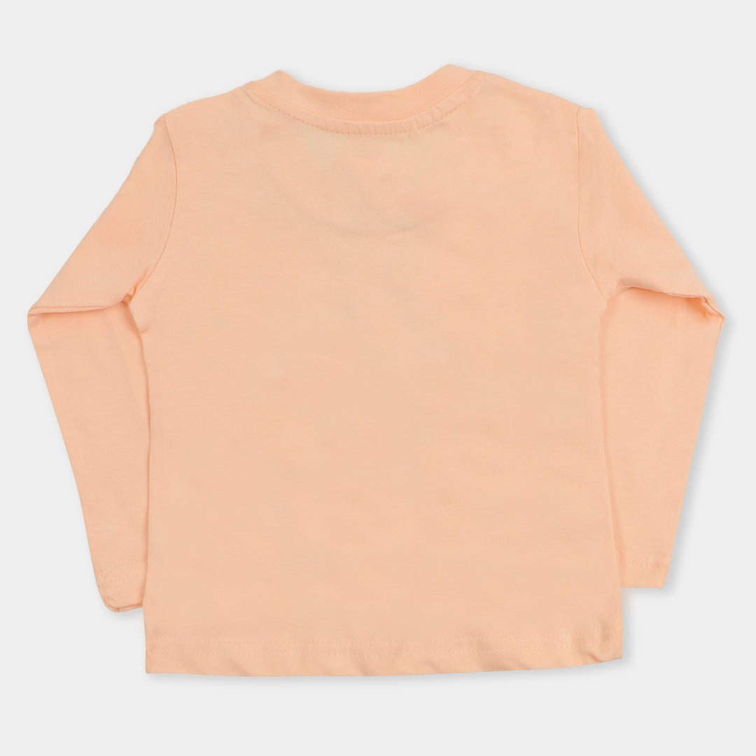 Infant Girls T-Shirt Friends - Pale Peach