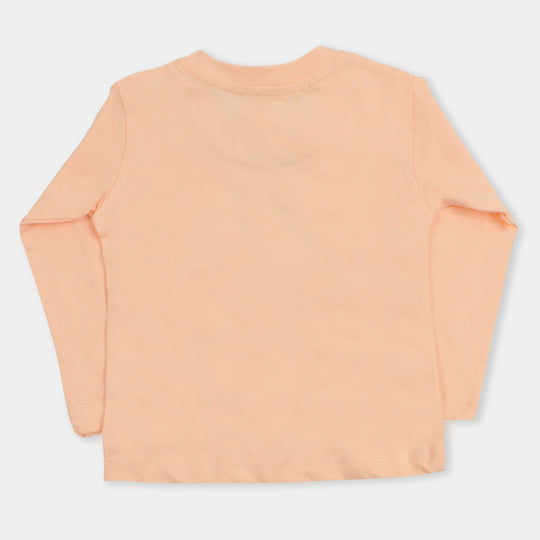 Infant Girls T-Shirt Friends - Pale Peach