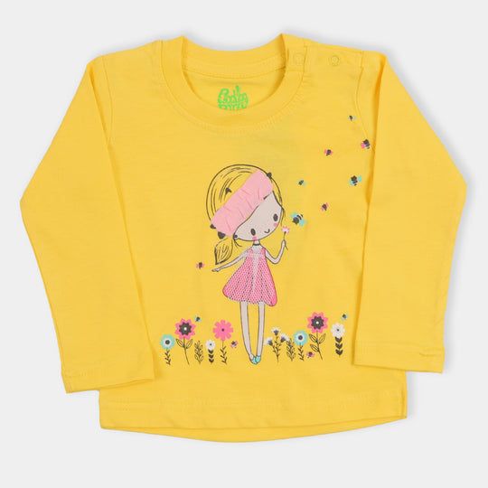 Infant Girls T-Shirt Friends - Min-Yellow