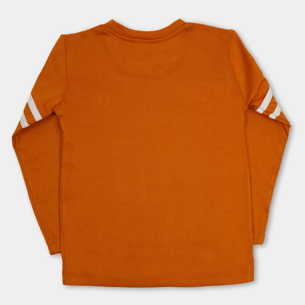 Boys T-Shirt F/S Number - Saffron
