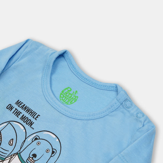 Infant Boys Round Neck T-Shirt Moon Tour - N. Breeze