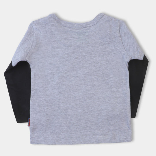 Infant Boys Round Neck T-Shirt Moon Tour - Grey