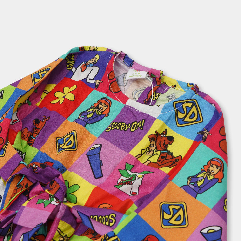 Infant Girls Digital Print Jumpsuit Scooby - Multi
