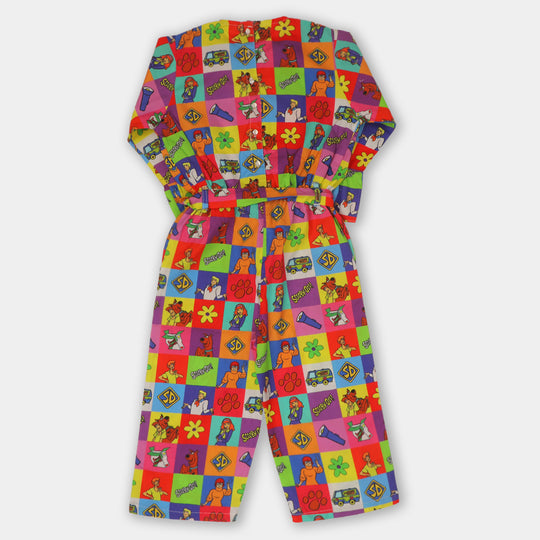 Girls Digital Print Jumpsuit - Multi