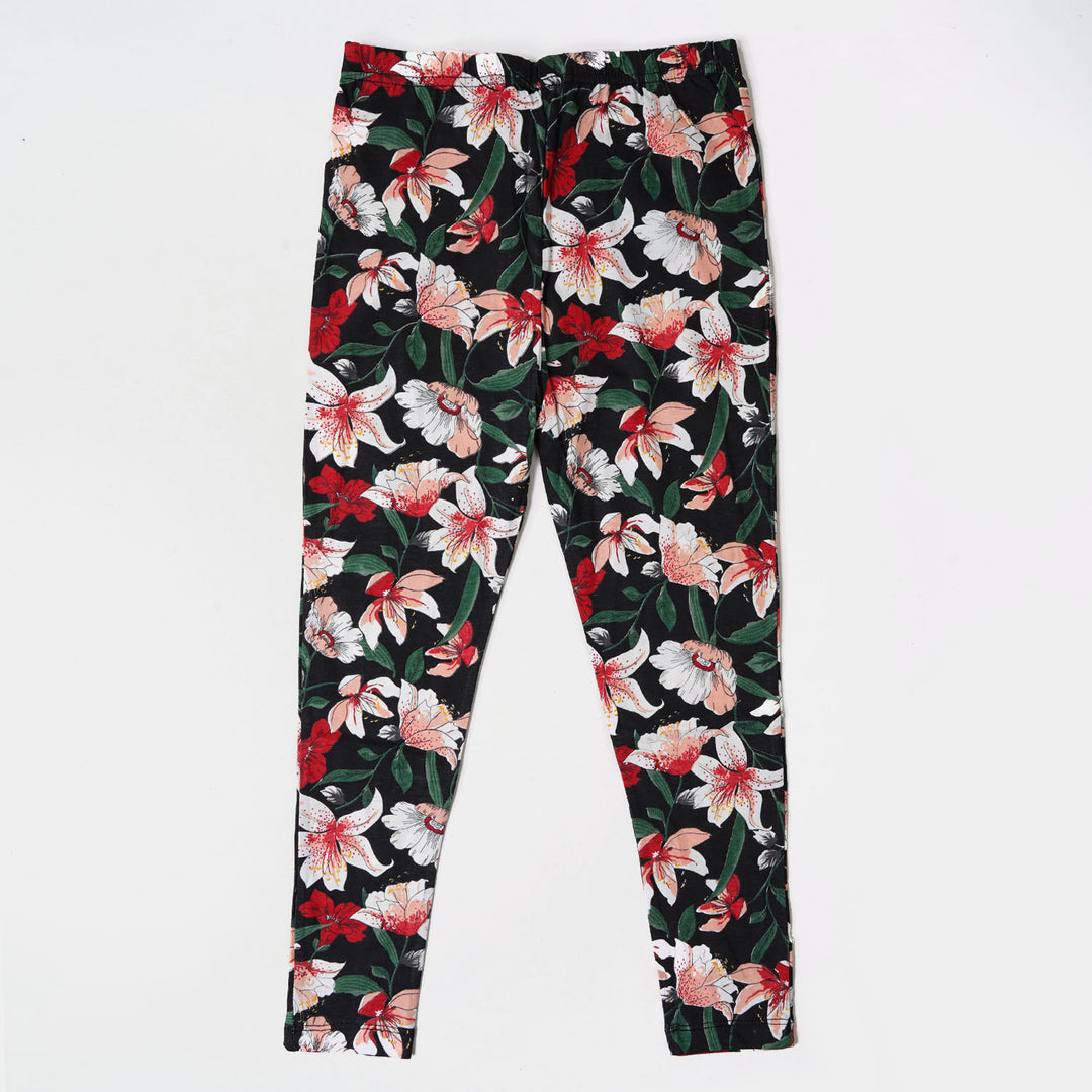 Girls Tights Printed Flower - Printed