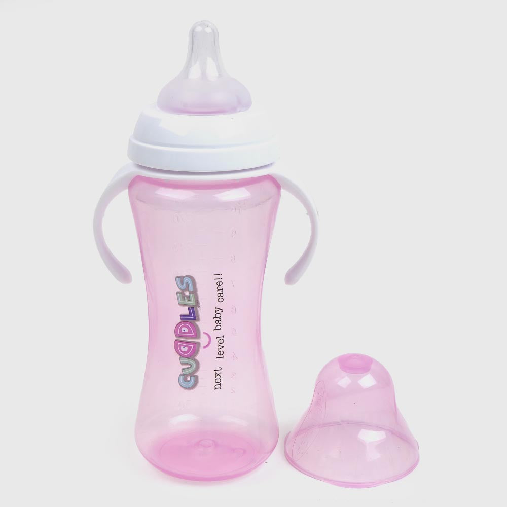 Cuddles Feeder Bottle 330Ml Pink