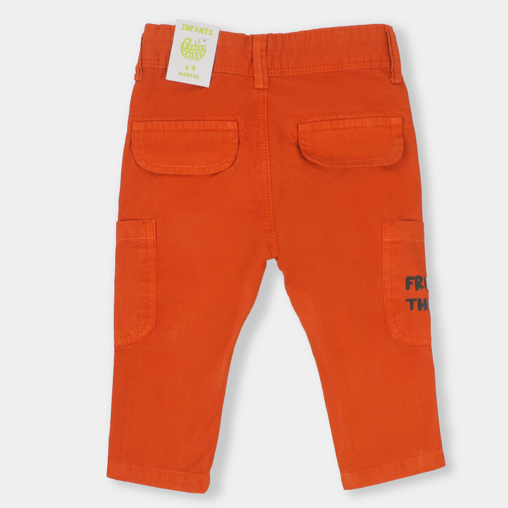 Infant Boys pant Cotton Free The Bears - Rust