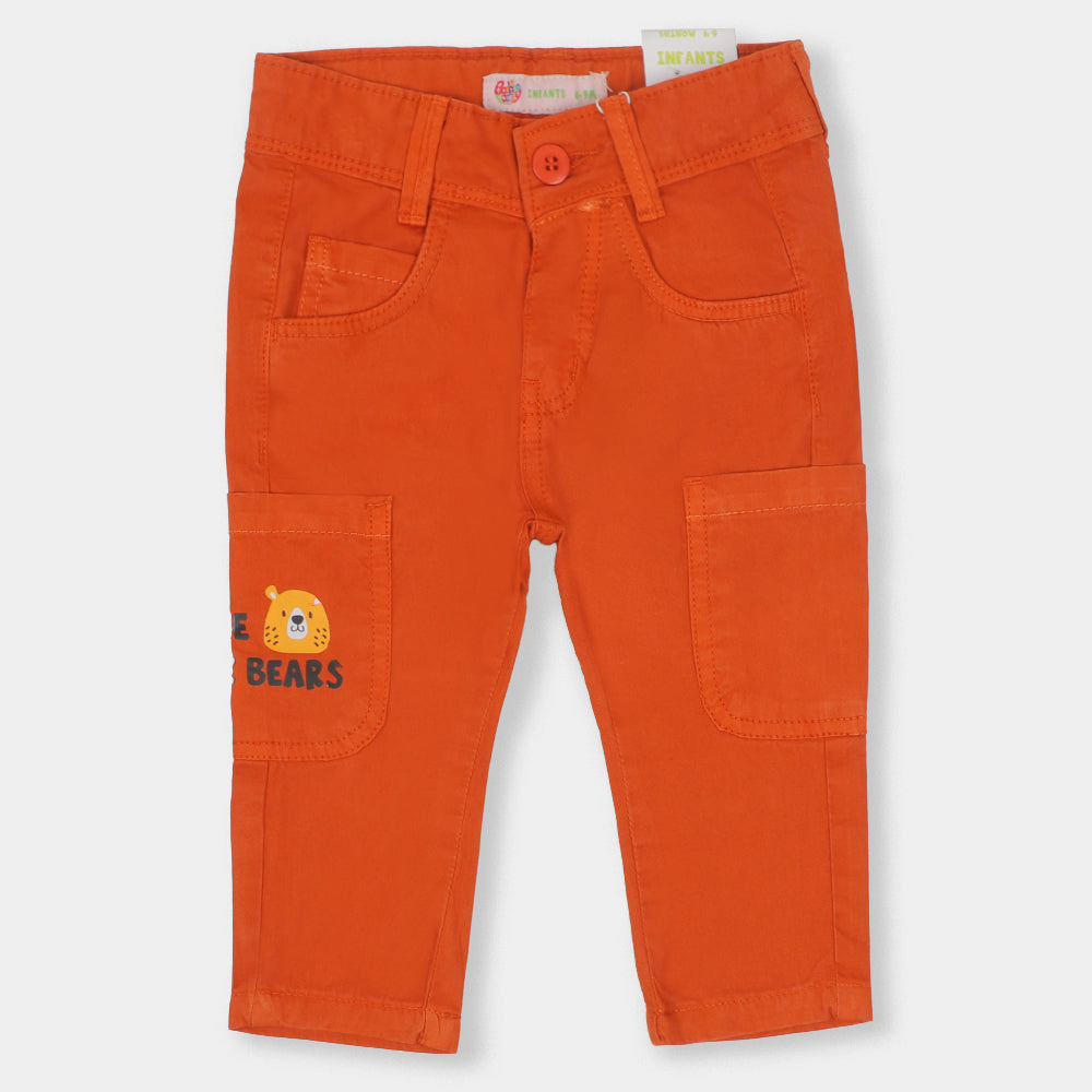 Infant Boys pant Cotton Free The Bears - Rust