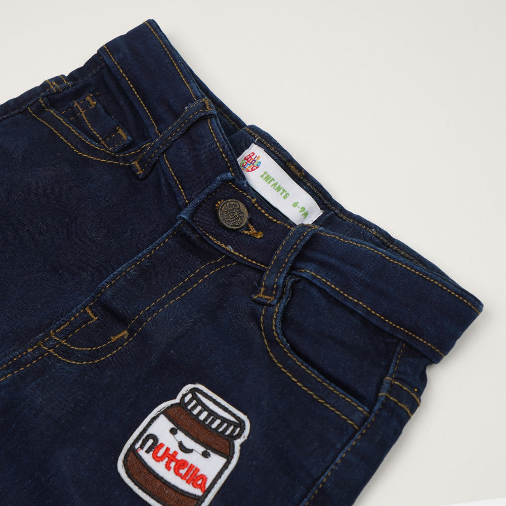 Infant Pant Denim App Nutella - DARK BLUE