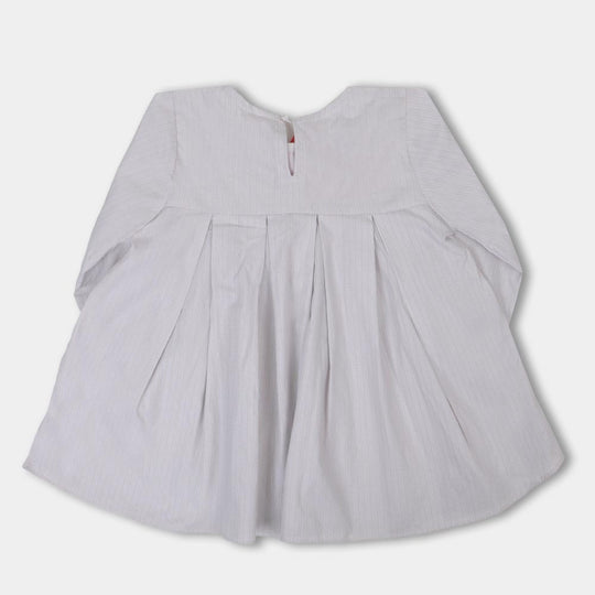Girls Casual Top - Light Gray