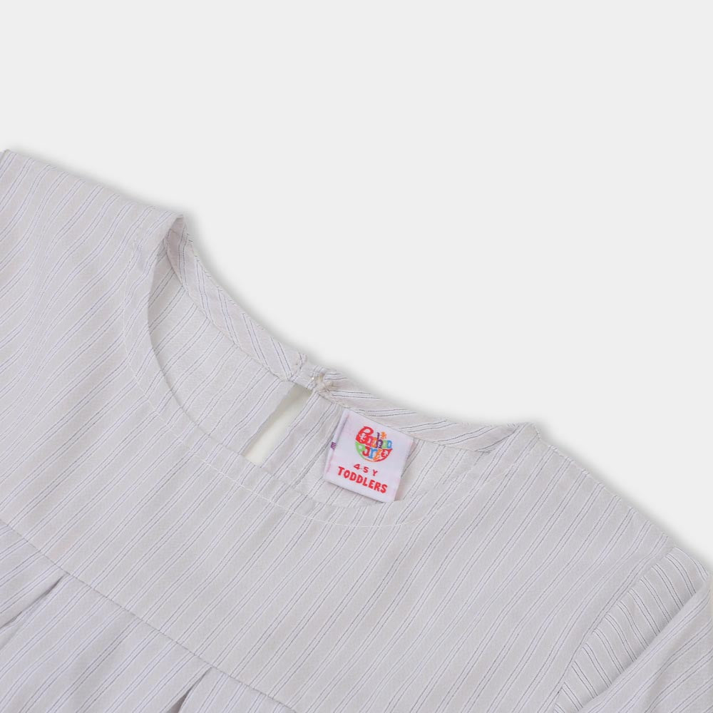 Girls Casual Top - Light Gray