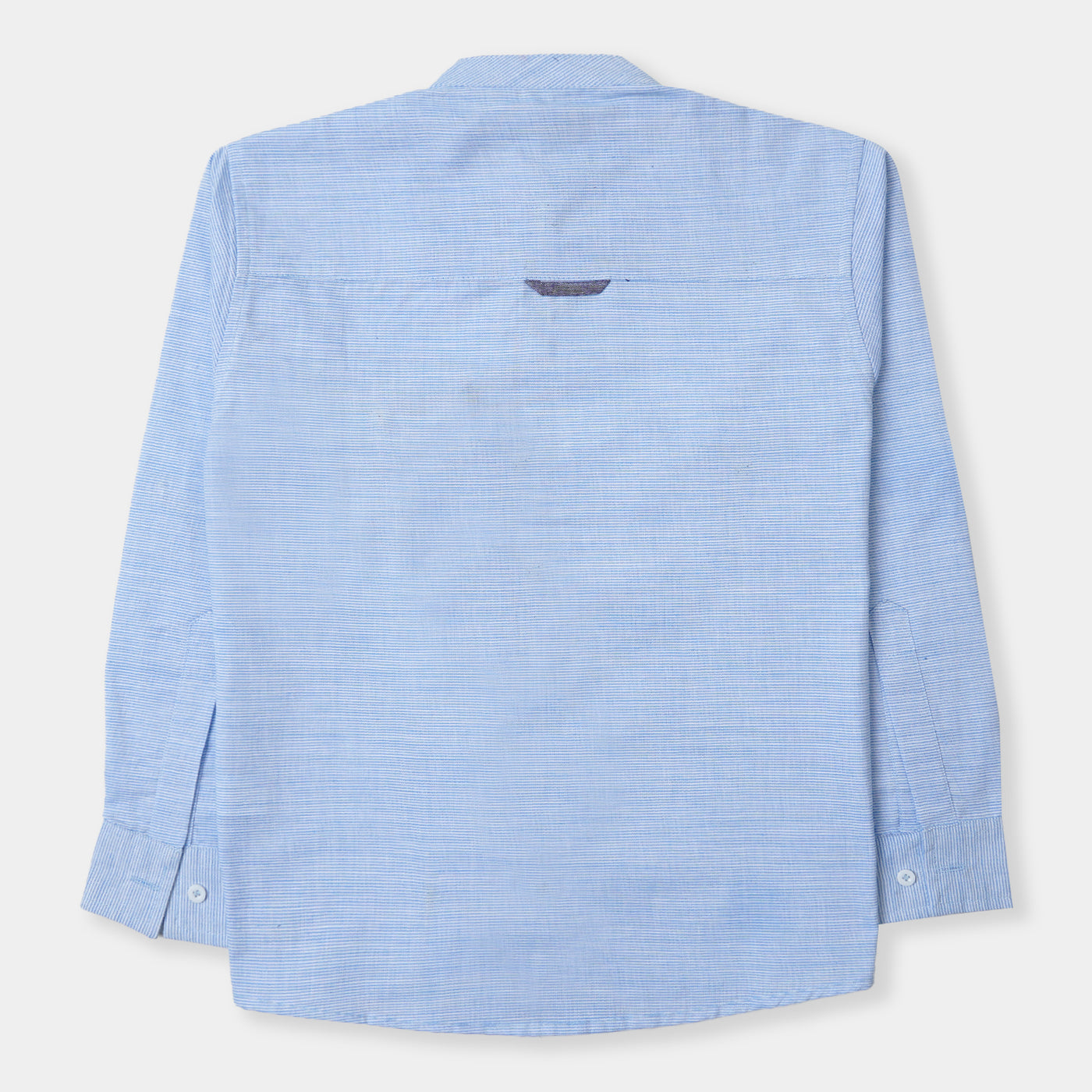 Boys Casual Shirt Patch Pocket - LIGHT BLUE