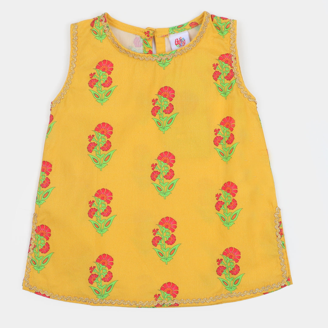 Infant Girls 2Pcs Fancy Golden - Yellow