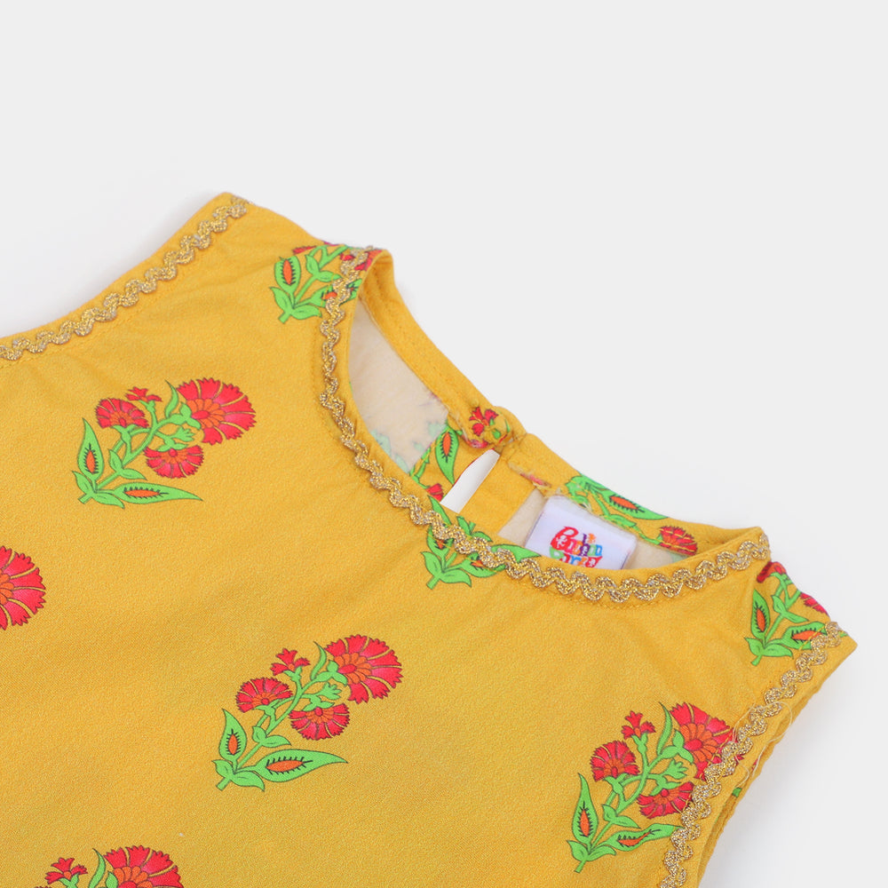 Infant Girls 2Pcs Fancy Golden - Yellow