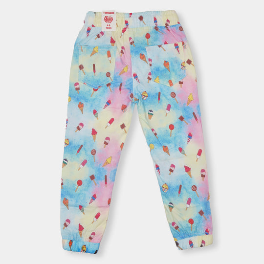 Girls Jegging Cotton Ice Cream - Multi