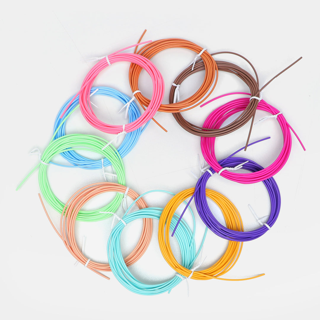 3D Drawing Pen Filament 10PCs Multi - For Kids