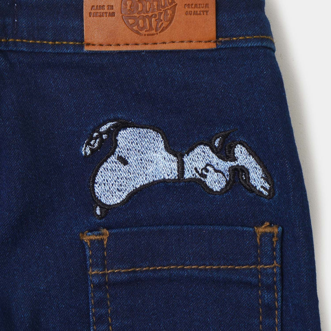 Infant Boys Pant Denim Character - DARK BLUE