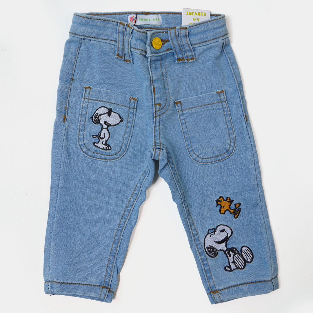 Infant Boys Pant Denim Character - Ice BLUE