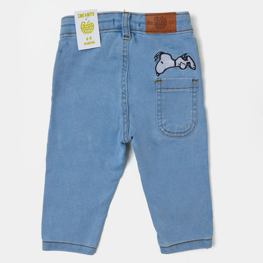 Infant Boys Pant Denim Character - Ice BLUE