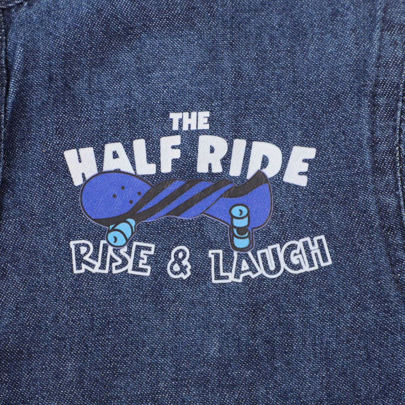 Boys Casual Shirt Denim Half Ride - Mid Blue