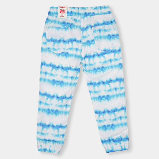 Girls Jegging Cotton Tie & Dye - White